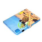 Housse iPad Air 10.9" (2020) Ananas Plage