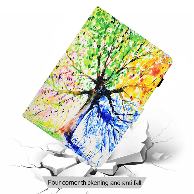 Housse iPad Air 10.9" (2020) Arbre Aquarelle