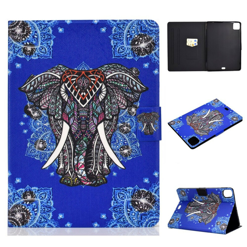 Housse iPad Air 10.9" (2020) Éléphant Mandala