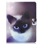 Housse iPad Air 10.9" (2020) Chat aux Yeux Bleus