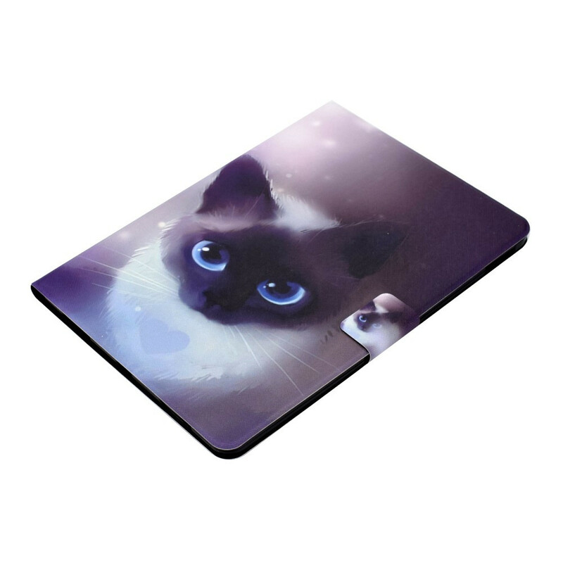 Housse iPad Air 10.9" (2020) Chat aux Yeux Bleus