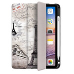 Smart Case iPad Air 10.9" (2020) Tour Eiffel Rétro avec Porte-Stylet Smart Case iPad Air 10.9" (2020) Tour Eiffel Rétro avec Porte-Stylet