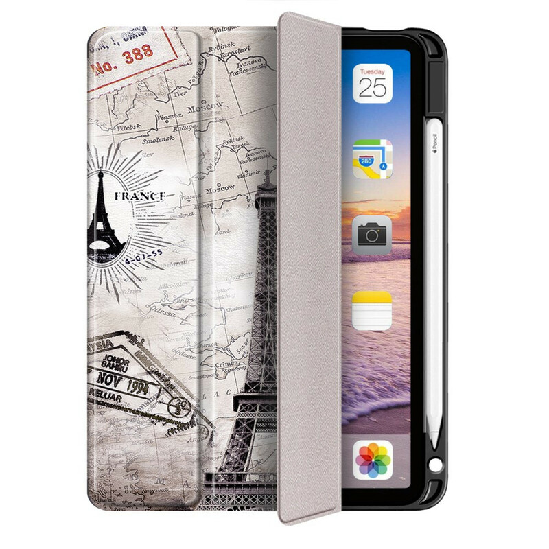 Smart Case iPad Air 10.9" (2020) Tour Eiffel Rétro avec Porte-Stylet Smart Case iPad Air 10.9" (2020) Tour Eiffel Rétro avec Porte-Stylet