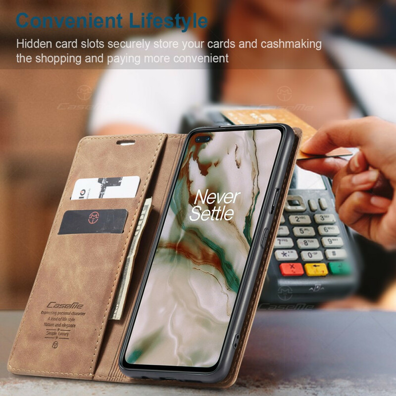 Flip Cover OnePlus Nord CASEME Simili Cuir Flip Cover OnePlus Nord CASEME Simili Cuir