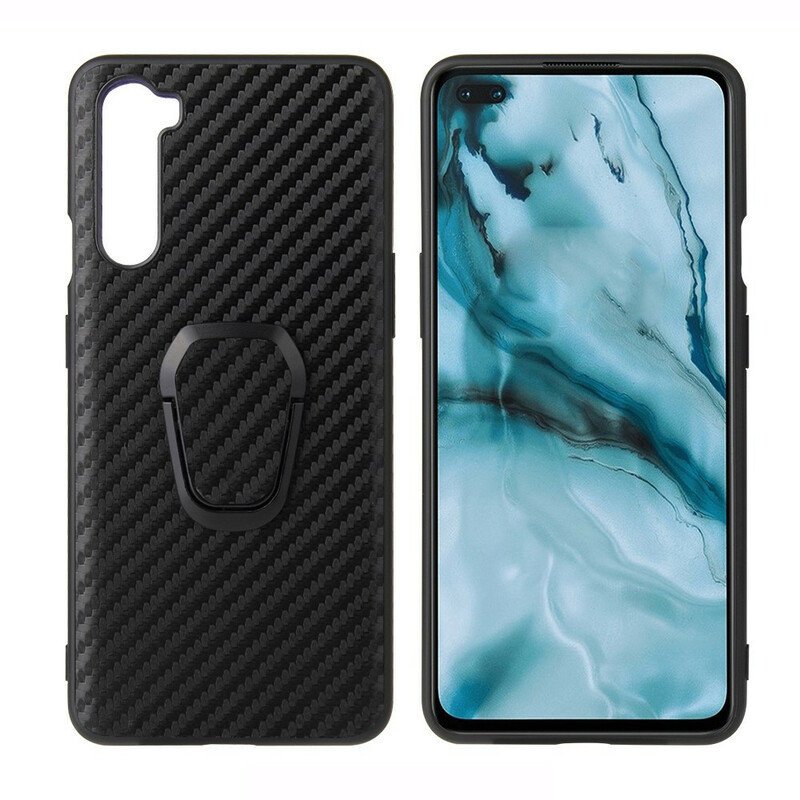 Coque OnePlus Nord Fibre Carbone Anneau-Support Coque OnePlus Nord Fibre Carbone Anneau-Support