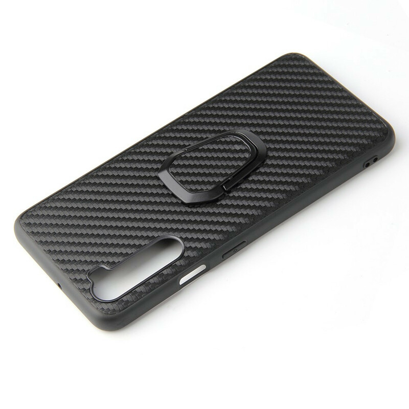 Coque OnePlus Nord Fibre Carbone Anneau-Support Coque OnePlus Nord Fibre Carbone Anneau-Support
