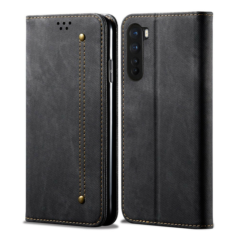 Flip Cover OnePlus Nord Simili Cuir Texture Jeans