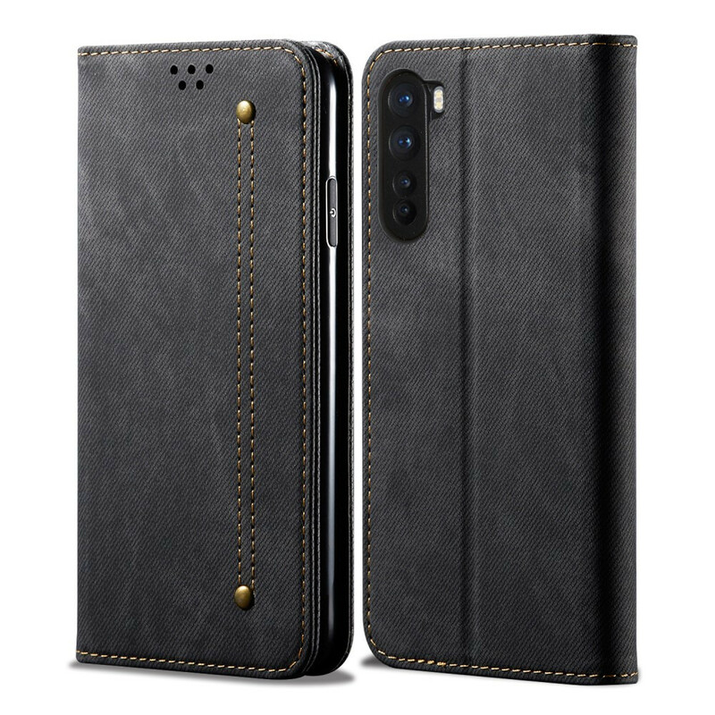 Flip Cover OnePlus Nord Simili Cuir Texture Jeans Flip Cover OnePlus Nord Simili Cuir Texture Jeans