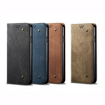 Flip Cover OnePlus Nord Simili Cuir Texture Jeans Flip Cover OnePlus Nord Simili Cuir Texture Jeans