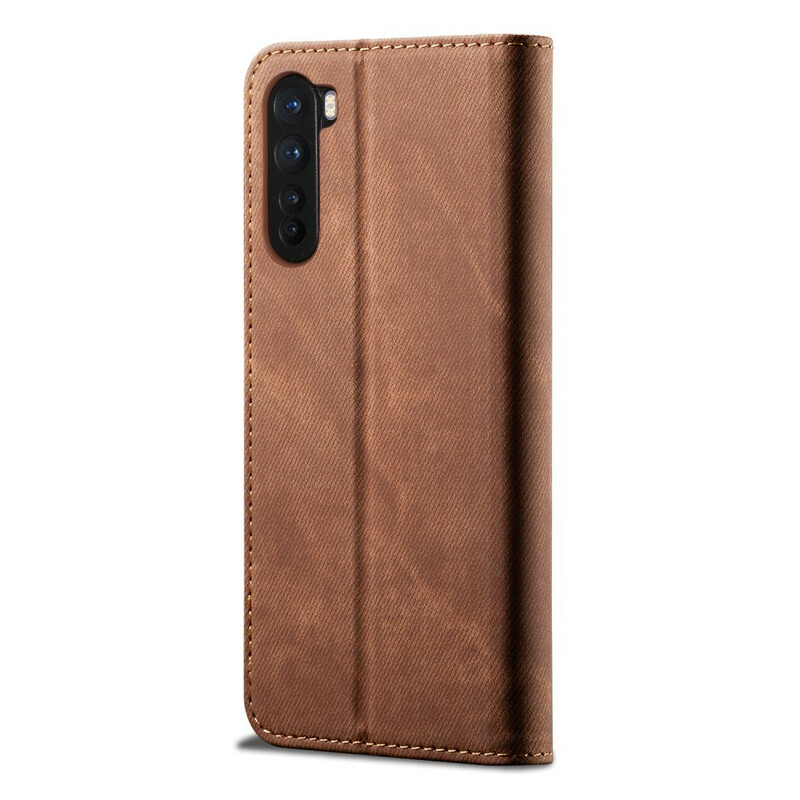 Flip Cover OnePlus Nord Simili Cuir Texture Jeans Flip Cover OnePlus Nord Simili Cuir Texture Jeans