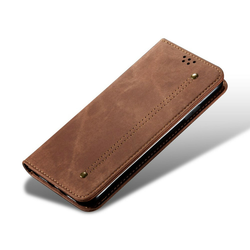 Flip Cover OnePlus Nord Simili Cuir Texture Jeans Flip Cover OnePlus Nord Simili Cuir Texture Jeans
