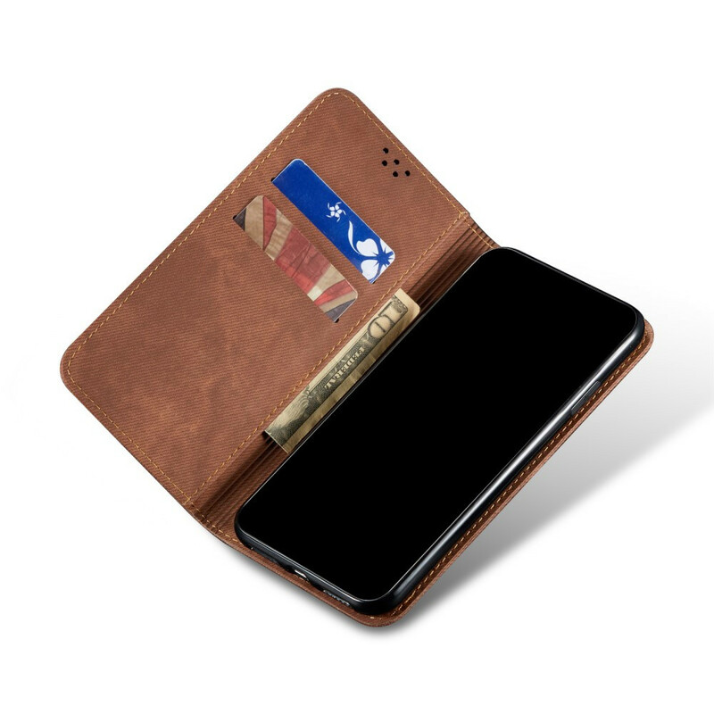 Flip Cover OnePlus Nord Simili Cuir Texture Jeans Flip Cover OnePlus Nord Simili Cuir Texture Jeans