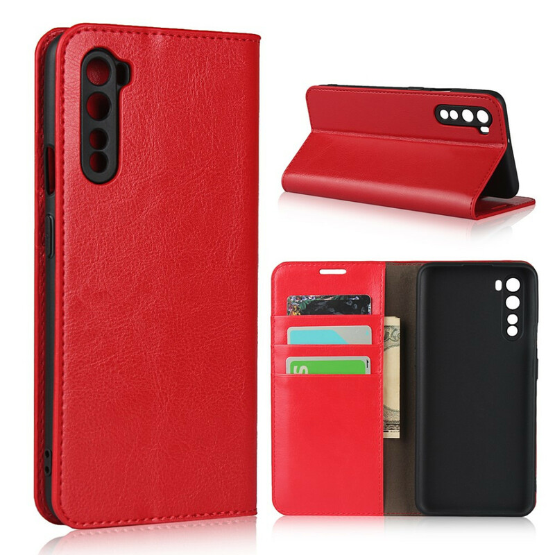 Flip Cover OnePlus Nord Cuir Véritable Flip Cover OnePlus Nord Cuir Véritable