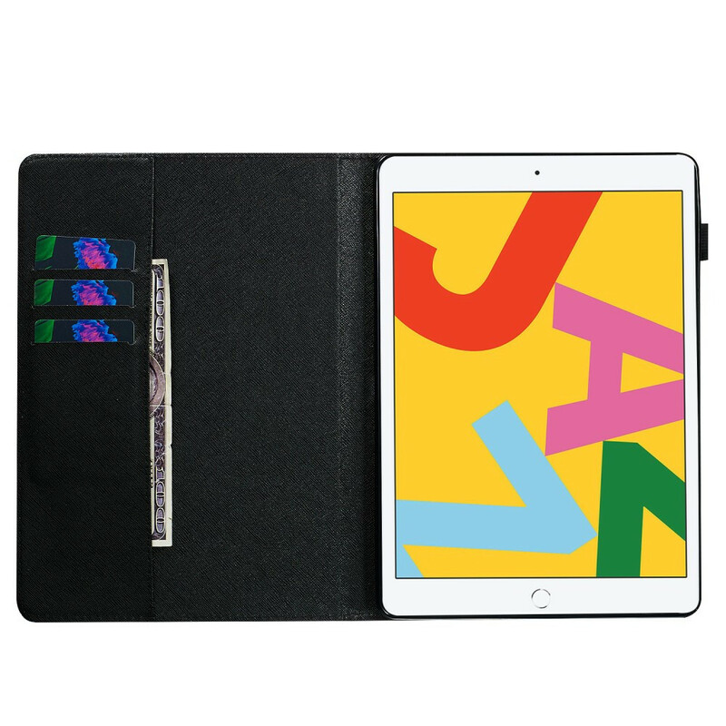 Housse iPad 10.2" (2019) (2020) Fleur Couleur