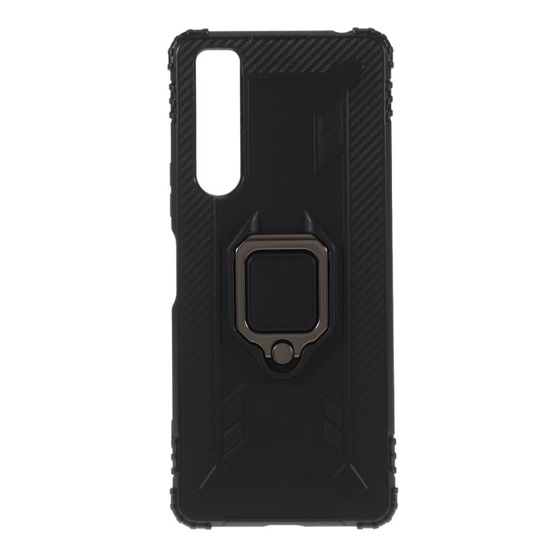 Coque Sony Xperia 1 II Ring et Fibre Carbone Coque Sony Xperia 1 II Ring et Fibre Carbone