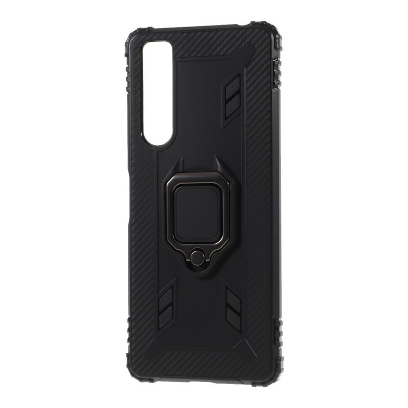 Coque Sony Xperia 1 II Ring et Fibre Carbone Coque Sony Xperia 1 II Ring et Fibre Carbone