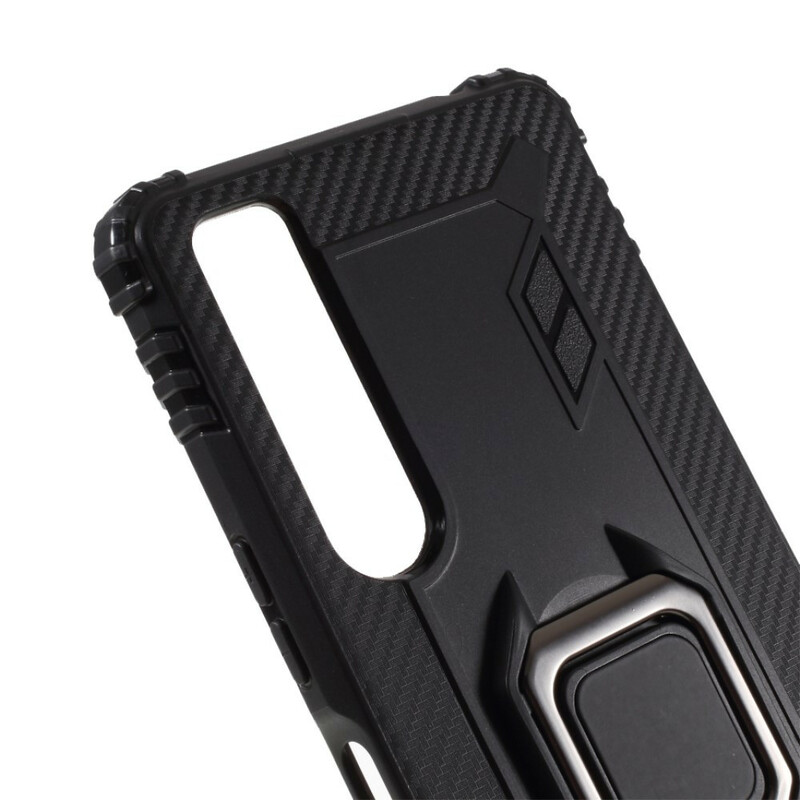 Coque Sony Xperia 1 II Ring et Fibre Carbone Coque Sony Xperia 1 II Ring et Fibre Carbone