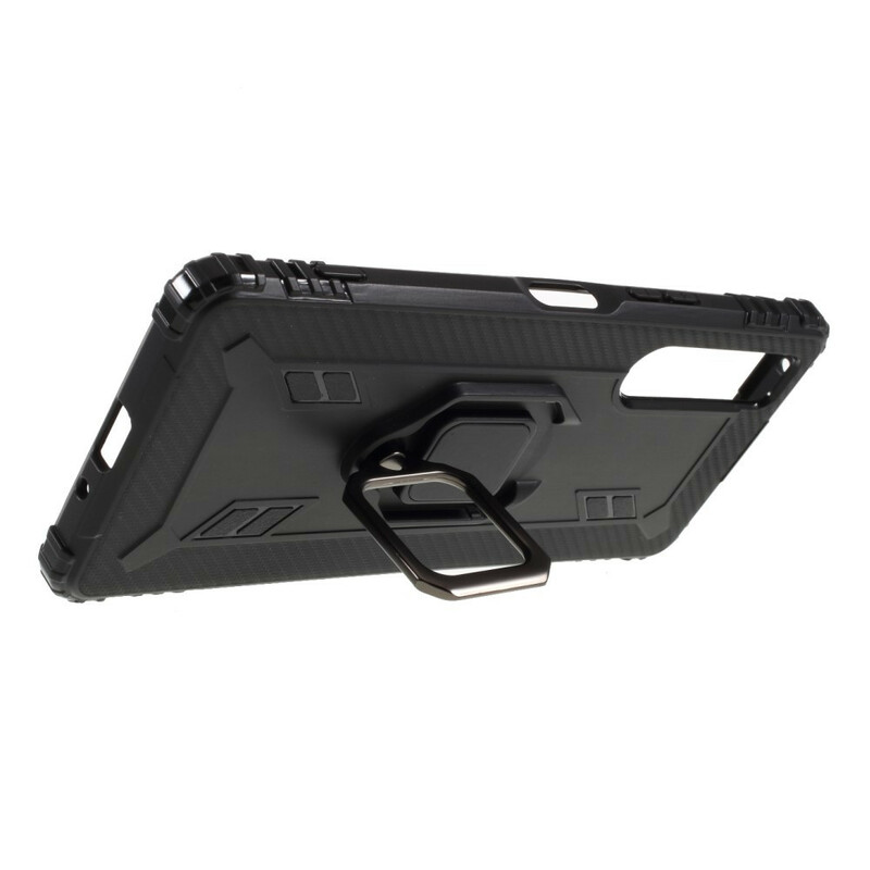 Coque Sony Xperia 1 II Ring et Fibre Carbone Coque Sony Xperia 1 II Ring et Fibre Carbone