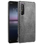 Coque Sony Xperia 1 II Effet Peau de Crocodile