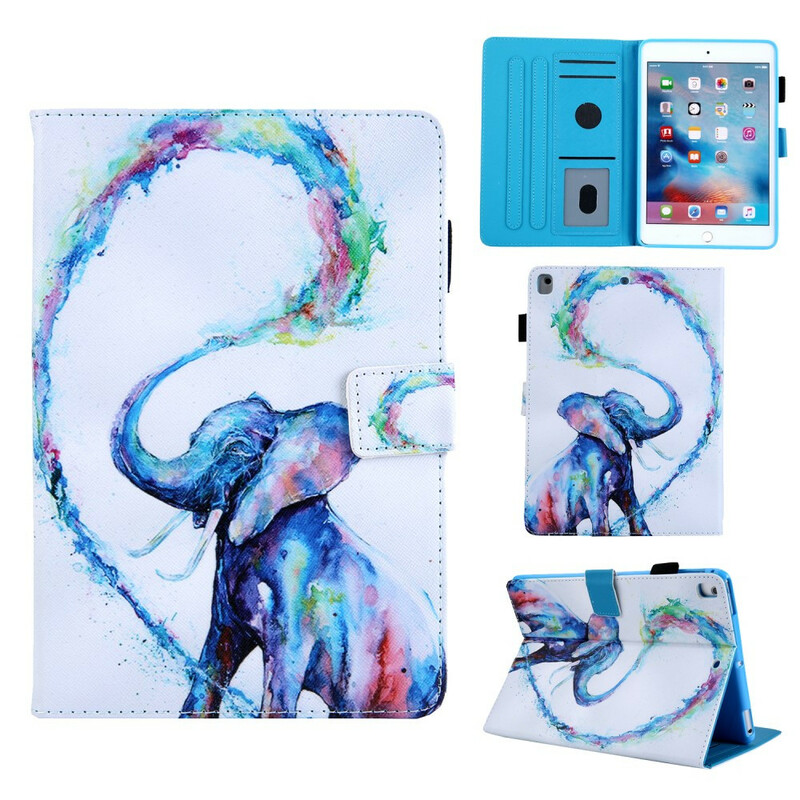 Housse iPad 10.2" (2020) (2019) Éléphant Art