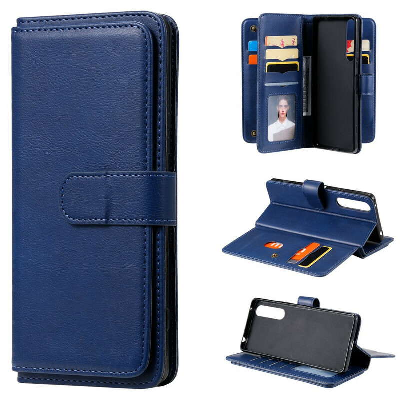 Housse Sony Xperia 1 II Multi-fonctions 10 Porte-Cartes Housse Sony Xperia 1 II Multi-fonctions 10 Porte-Cartes