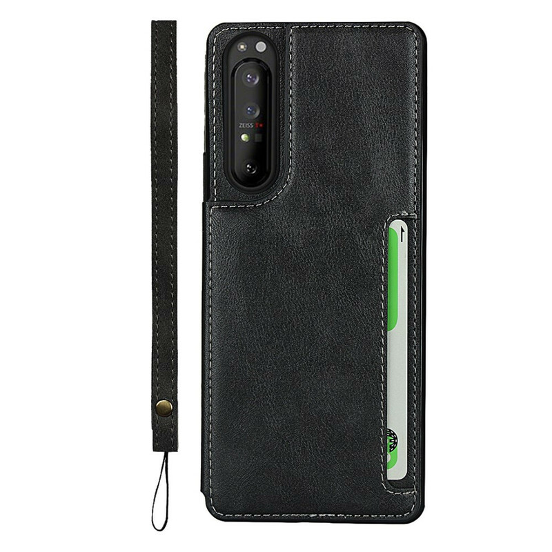 Coque Sony Xperia 1 II Porte-Cartes Support et Lanière Coque Sony Xperia 1 II Porte-Cartes Support et Lanière
