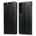 Flip Cover Sony Xperia 1 II Cuir Véritable Pureté Flip Cover Sony Xperia 1 II Cuir Véritable Pureté