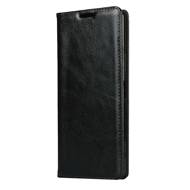 Flip Cover Sony Xperia 1 II Cuir Véritable Pureté Flip Cover Sony Xperia 1 II Cuir Véritable Pureté