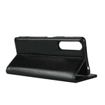 Flip Cover Sony Xperia 1 II Cuir Véritable Pureté Flip Cover Sony Xperia 1 II Cuir Véritable Pureté