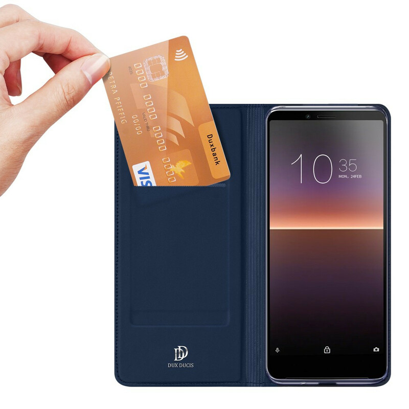 Flip Cover Sony Xperia 10 II Skin Pro DUX DUCIS Flip Cover Sony Xperia 10 II Skin Pro DUX DUCIS