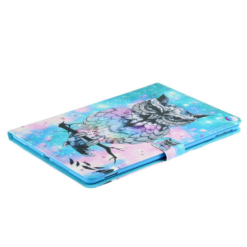 Housse iPad 10.2" (2020) (2019) Hibou Royal