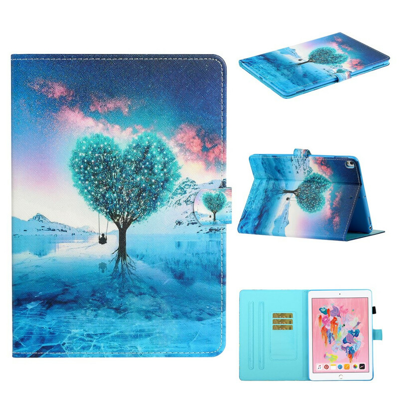 Housse iPad 10.2" (2020) (2019) Arbre Coeur