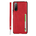 Coque Sony Xperia 10 II Porte-Cartes Support et Lanière Coque Sony Xperia 10 II Porte-Cartes Support et Lanière