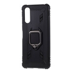 Coque Sony Xperia 10 II Ring et Fibre Carbone Coque Sony Xperia 10 II Ring et Fibre Carbone