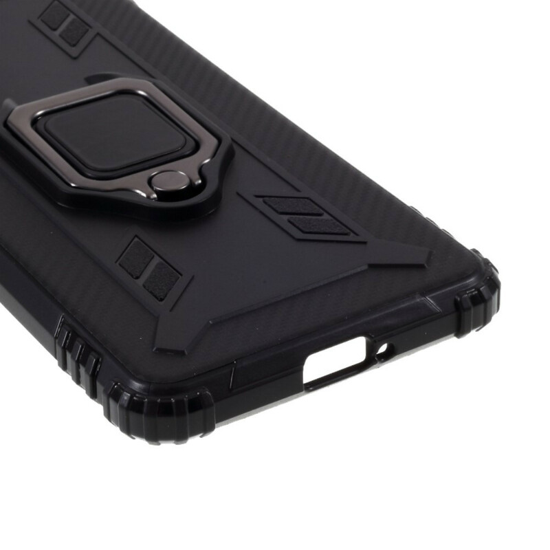 Coque Sony Xperia 10 II Ring et Fibre Carbone Coque Sony Xperia 10 II Ring et Fibre Carbone