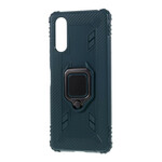 Coque Sony Xperia 10 II Ring et Fibre Carbone Coque Sony Xperia 10 II Ring et Fibre Carbone