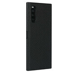 Coque Sony Xperia 10 II Véritable Cuir Litchi avec Lanière Coque Sony Xperia 10 II Véritable Cuir Litchi avec Lanière