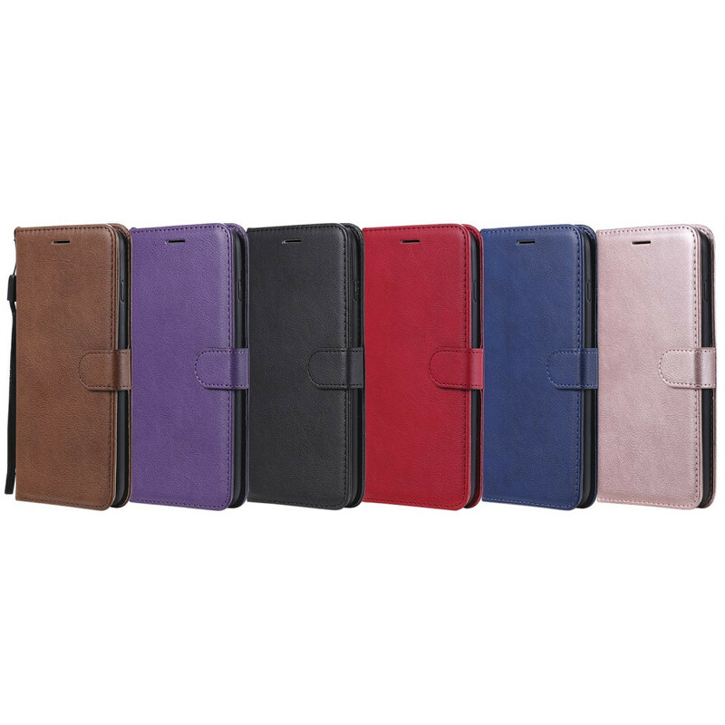 Housse Oppo Find X2 Neo Solid Color Serie à Lanière Housse Oppo Find X2 Neo Solid Color Serie à Lanière