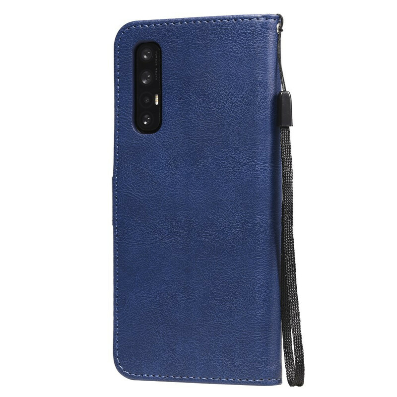 Housse Oppo Find X2 Neo Solid Color Serie à Lanière Housse Oppo Find X2 Neo Solid Color Serie à Lanière