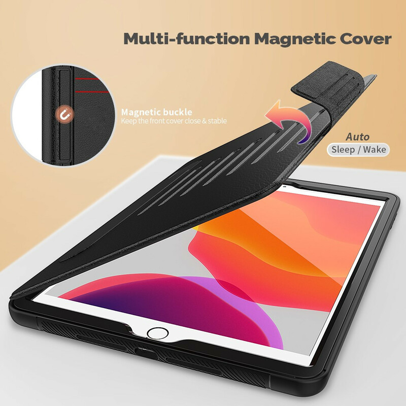 Étui iPad 10.2" (2020) (2019) Multi-Angles et Porte-Stylet