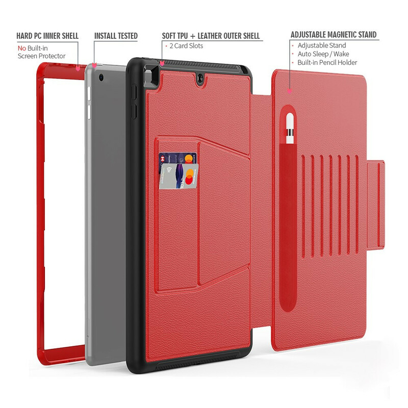 Étui iPad 10.2" (2020) (2019) Multi-Angles et Porte-Stylet