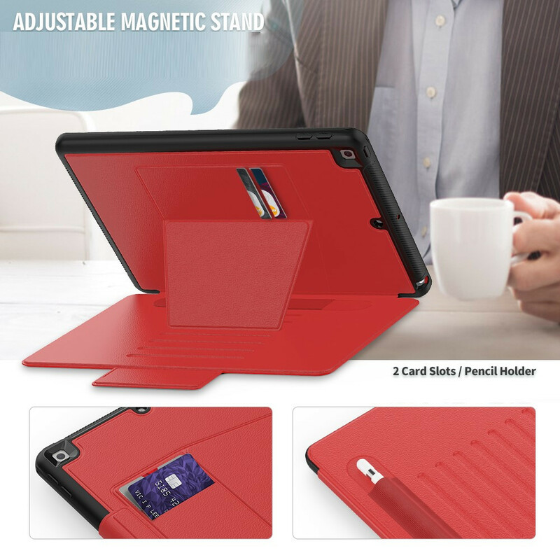 Étui iPad 10.2" (2020) (2019) Multi-Angles et Porte-Stylet