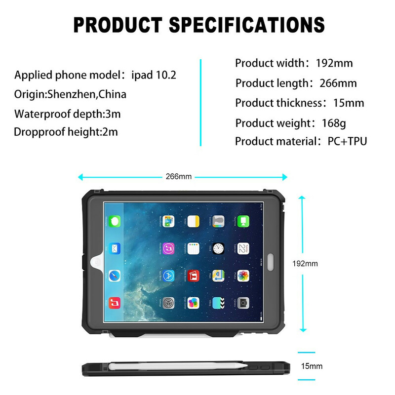 Coque iPad 10.2" (2020) (2019) Waterproof Coque iPad 10.2" (2020) (2019) Waterproof