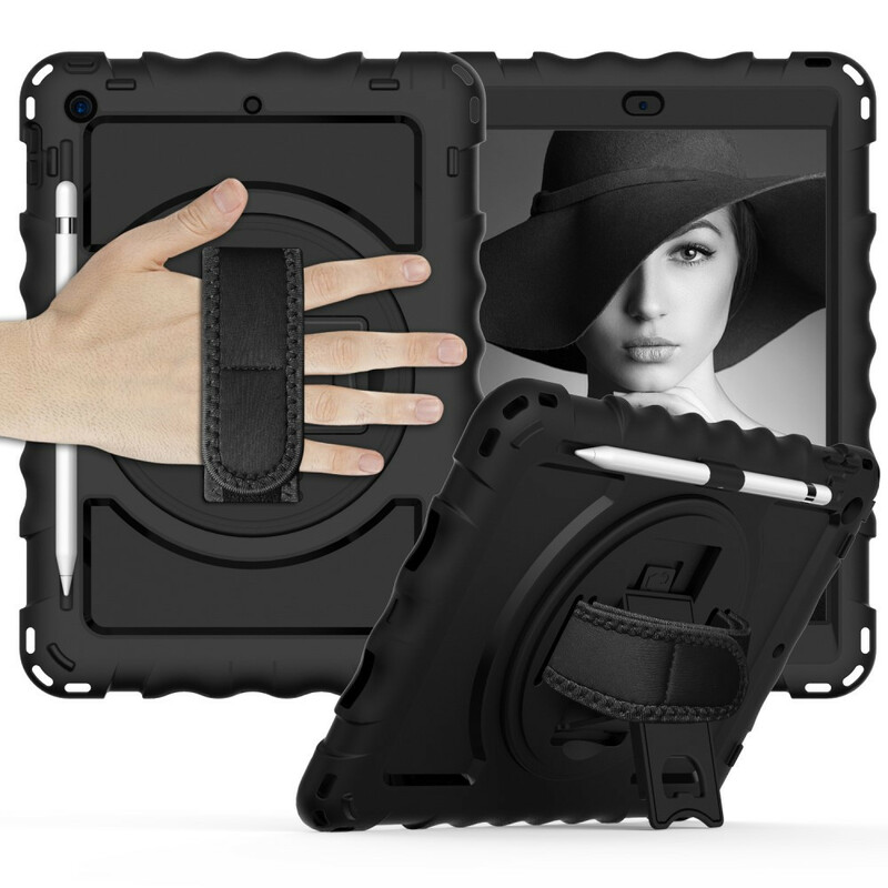 Coque iPad 10.2" (2020) (2019) Ultra Résistante Sangle et Bandoulière