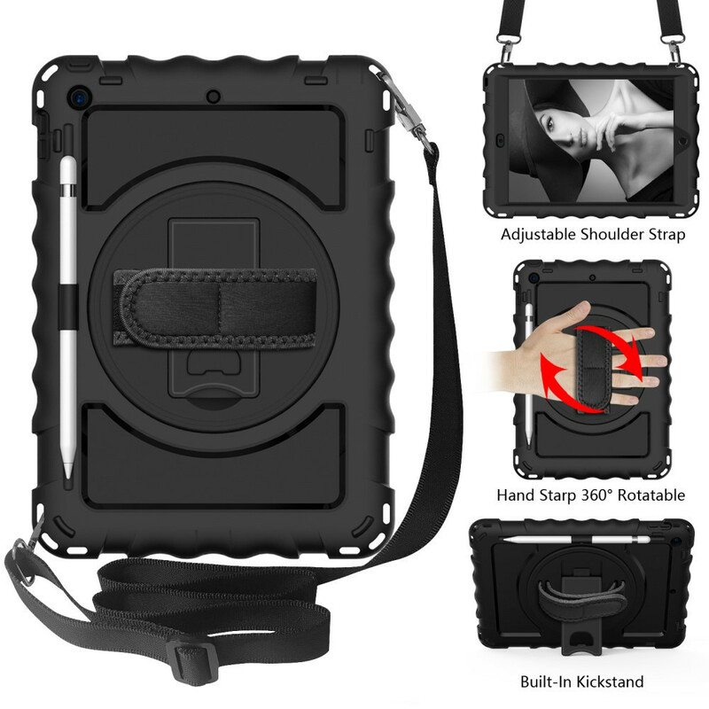 Coque iPad 10.2" (2020) (2019) Ultra Résistante Sangle et Bandoulière Coque iPad 10.2" (2020) (2019) Ultra Résistante Sangle et Bandoulière