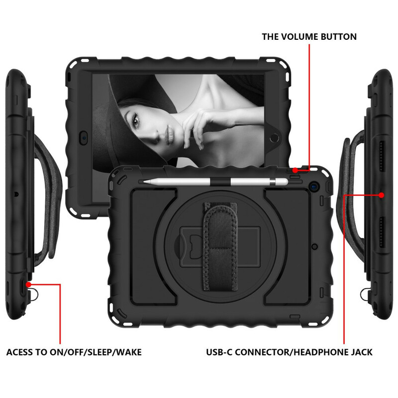 Coque iPad 10.2" (2020) (2019) Ultra Résistante Sangle et Bandoulière Coque iPad 10.2" (2020) (2019) Ultra Résistante Sangle et Bandoulière