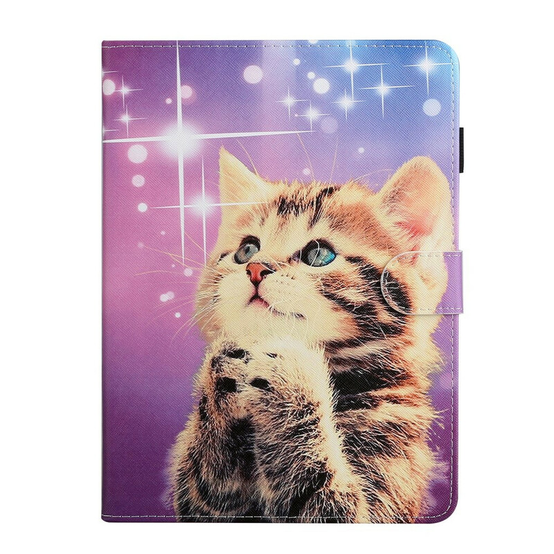 Housse iPad 10.2" (2020) (2019) / Air 10.5" (2019) Chaton Étoiles Housse iPad 10.2" (2020) (2019) / Air 10.5" (2019) Chaton Étoiles