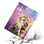 Housse iPad 10.2" (2020) (2019) / Air 10.5" (2019) Chaton Étoiles Housse iPad 10.2" (2020) (2019) / Air 10.5" (2019) Chaton Étoiles