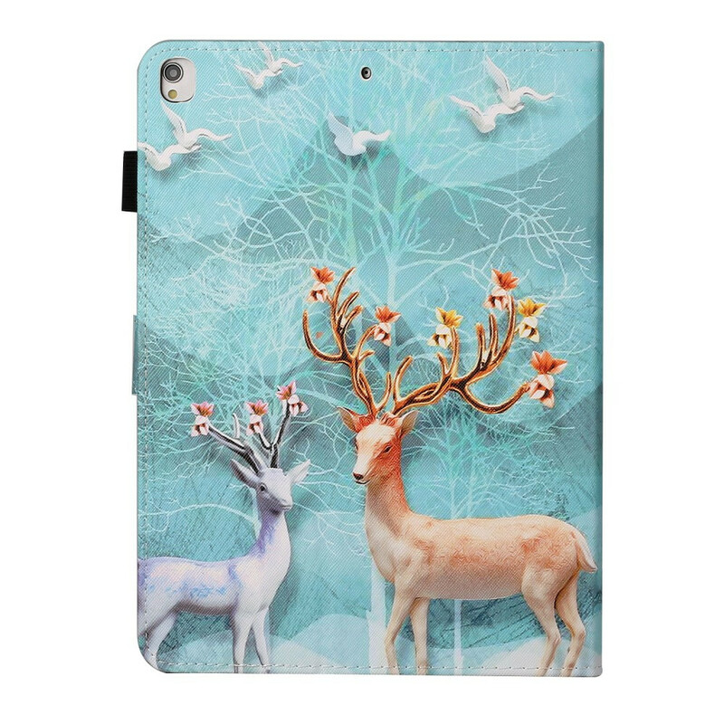 Housse iPad 10.2" (2020) (2019) / Air 10.5" (2019) Cerfs Housse iPad 10.2" (2020) (2019) / Air 10.5" (2019) Cerfs