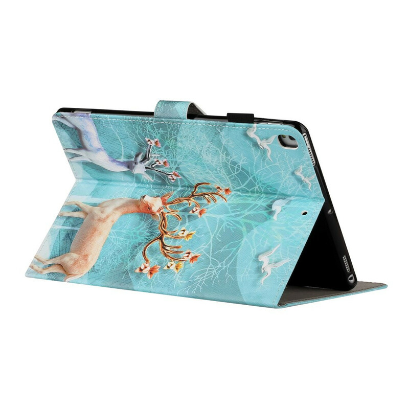 Housse iPad 10.2" (2020) (2019) / Air 10.5" (2019) Cerfs Housse iPad 10.2" (2020) (2019) / Air 10.5" (2019) Cerfs